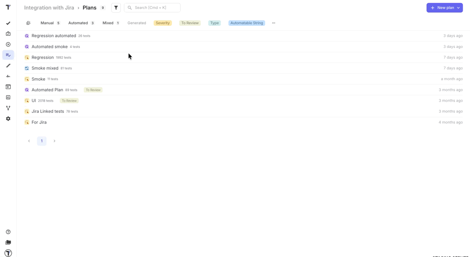 Launch from Automated Plan from Plan